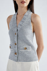 Kayla Vest Top | Small Stripe