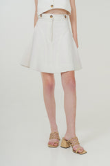 Khanyo Skirt White Denim