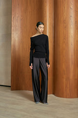 MMEHUILLET FOR DUMA - Kiekie Top | Black