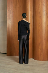 MMEHUILLET FOR DUMA - Kiekie Top | Black