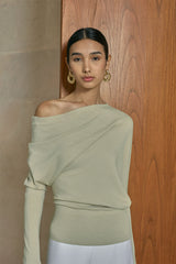 MMEHUILLET FOR DUMA - Kiekie Top | Sage