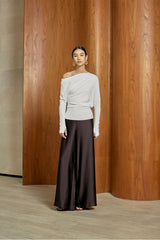 MMEHUILLET FOR DUMA - Kiekie Top | White