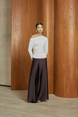 MMEHUILLET FOR DUMA - Kiekie Top | White