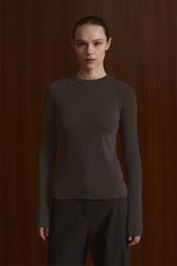 Larina Long-sleeved Tshirt | Dark Grey