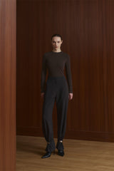 Larina Long-sleeved Tshirt | Dark Grey