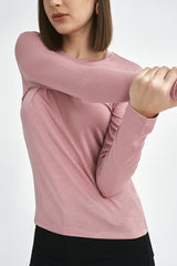 ROSA | Slim Fit Crew Neck in Pink