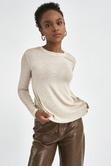 ROSA | Slim Fit Crew Neck in Beige