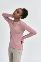 ROSA | Slim Fit Crew Neck in Pink