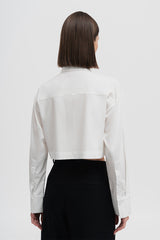 Lancet Crop Shirt White