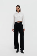 Lancet Crop Shirt White