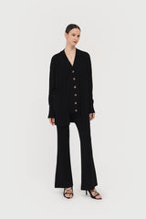 Laurent Vest Cardigan Black