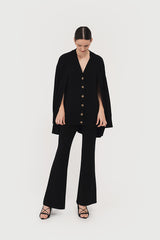 Laurent Vest Cardigan Black