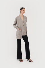 Laurent Vest Cardigan Grey