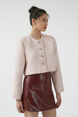 Lumi Tweed Outer Pink