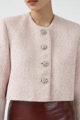 Lumi Tweed Outer Pink