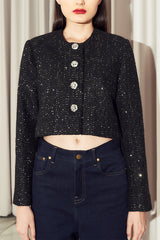 Lumi Tweed Outer Black