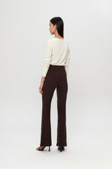 Martis Flared Pants | Dark Brown