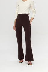 Martis Flared Pants | Dark Brown