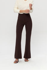 Martis Flared Pants | Dark Brown