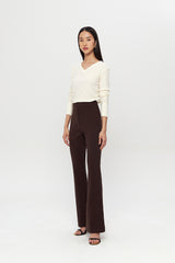 Martis Flared Pants | Dark Brown