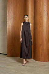 MMEHUILLET FOR DUMA - Madre Dress | Dark Brown