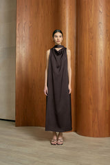 MMEHUILLET FOR DUMA - Madre Dress | Dark Brown