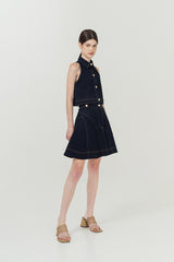 Marion Top Dark Denim