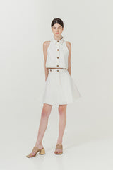 Khanyo Skirt White Denim