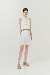 Khanyo Skirt White Denim