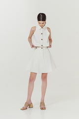 Marion Top White Denim