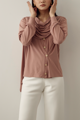 MMEHUILLET FOR DUMA - Mero Cardigan | Dusty Pink