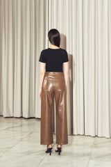 Morris Leather Pants Brown