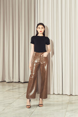 Morris Leather Pants Brown