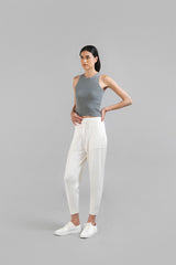 Nehru Jogger Pants White