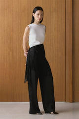 Parla Fringe Scarf | Black