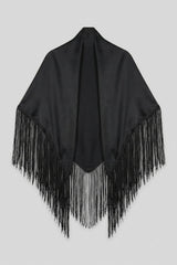 Parla Fringe Scarf | Black
