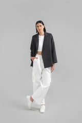 Pella Oversized Blazer Charcoal
