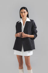 Pella Oversized Blazer Charcoal