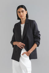 Pella Oversized Blazer Charcoal
