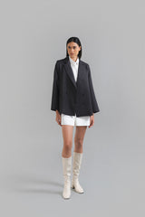 Pella Oversized Blazer Charcoal
