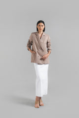 Pella Oversized Blazer Brown