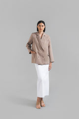 Pella Oversized Blazer Brown