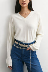 Renne Sweater | White