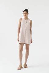 Rebecca Tweed Dress Pink