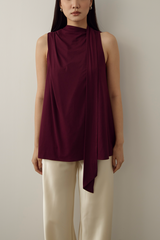 MMEHUILLET FOR DUMA - Rhea Top | Burgundy