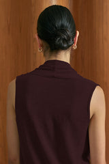 MMEHUILLET FOR DUMA - Rielle Top | Burgundy