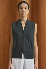 MMEHUILLET FOR DUMA - Rielle Top | Dark Grey