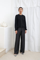 Ruche Cardigan | Black