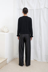 Ruche Cardigan | Black