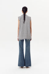 Selna Tweed Vest | White Multi